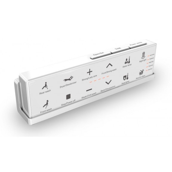 INTER CERAMIC PAMETNI WC SET VISEĆA PAMETNA WC ŠKOLJKA BEZ RUBA S WC DASKOM 59,3X38X43,3CM PORCULAN/DUROPLAST BIJELA 2/1 - Slika 15